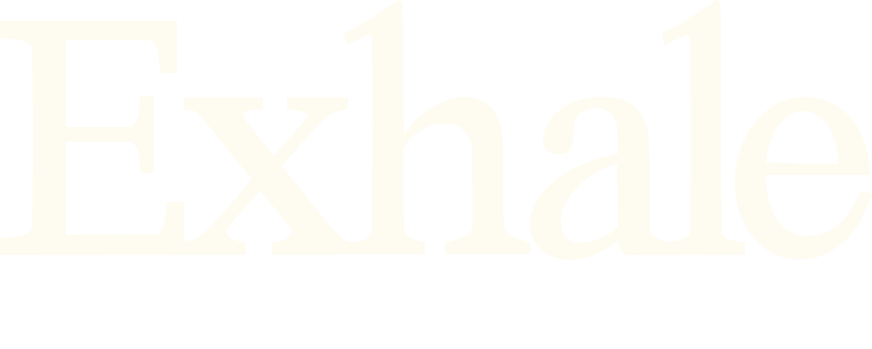 Exhale Logo White Completo
