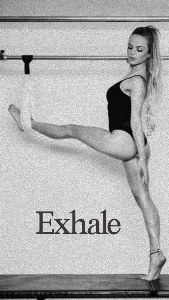 Pilates Exhale Poster Sandra